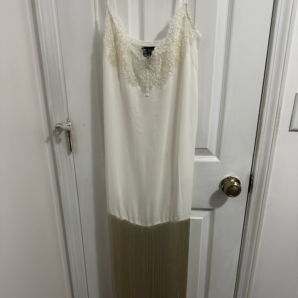 J. Crew Ivory Lace Dress
